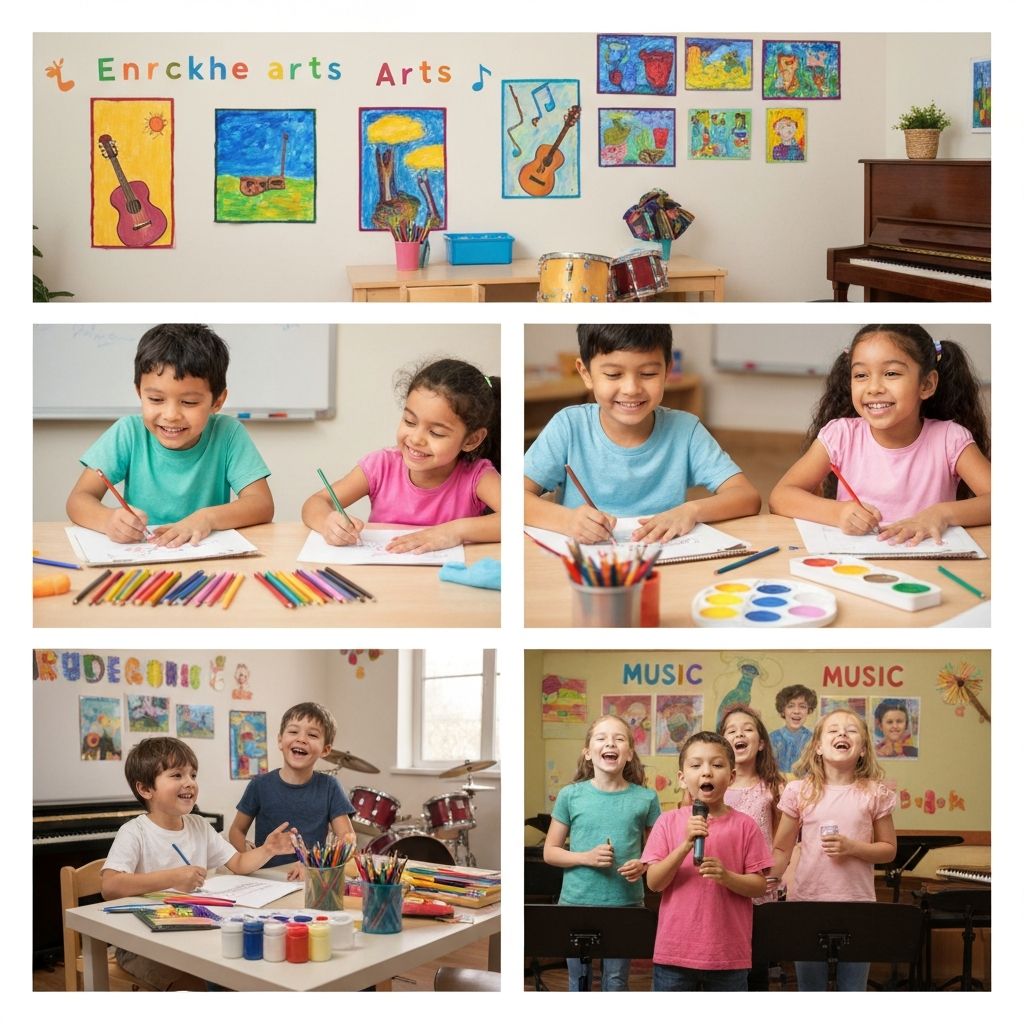 Children engaged in enrichment activities